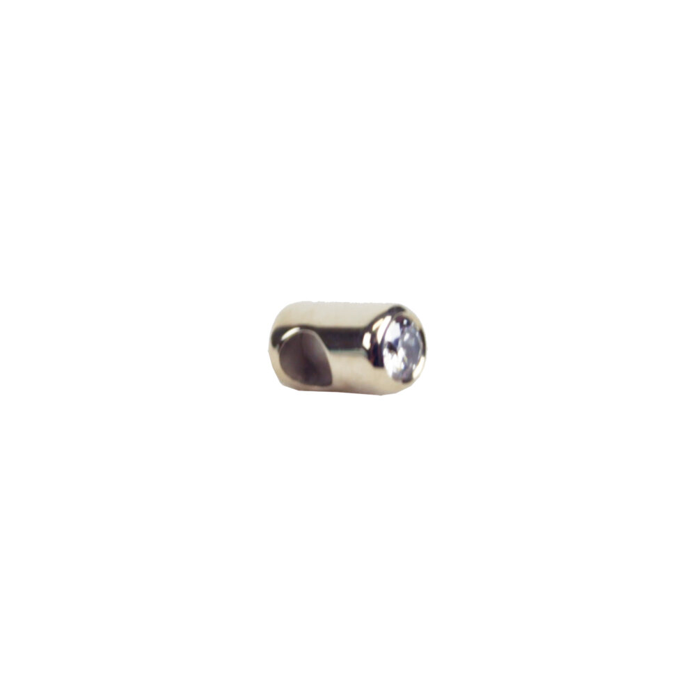 Krieghoff K-80 Front Sight – 18K White Gold with Diamondgossip harbo