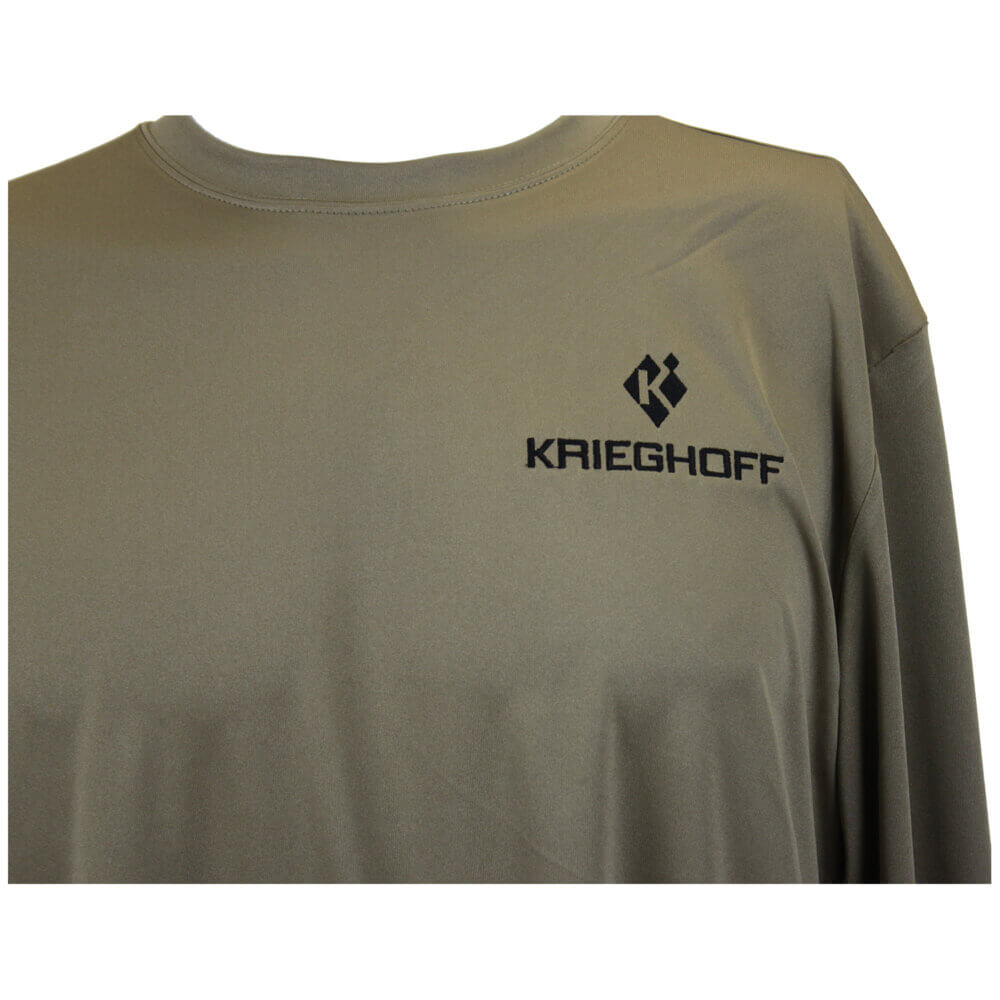 Long Sleeve Performance Tee, Coyote Brown